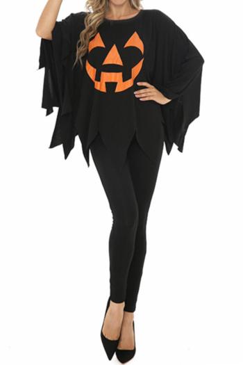halloween slight stretch positioning printing witch cosplay three-piece costume