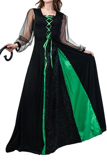 halloween stylish slight stretch witch cosplay dress with hat(no whip)