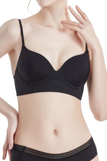 slight stretch solid color traceless padded bras(size runs small)
