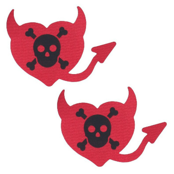 fifty pair halloween sexy skeleton print self-adhesive disposable nipple pad