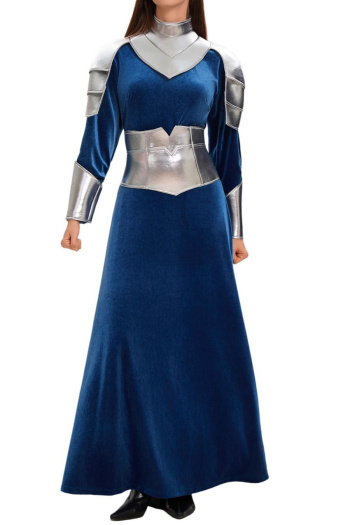 halloween plus size stretch velvet warrior costumes(with waistband&hand band)