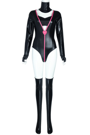 sexy plus size slight stretch anime costumes(with scarf&stockings&gloves)