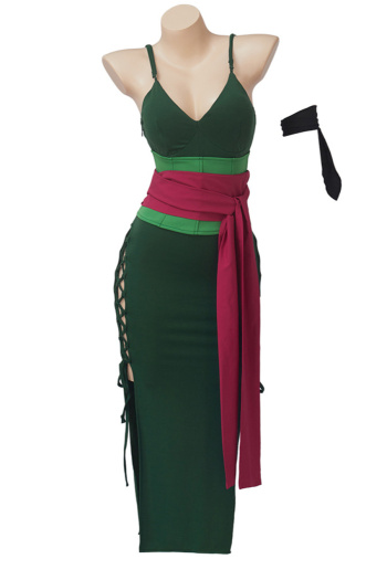 sexy plus size slight stretch one piece female sauron costumes(with arm ring)
