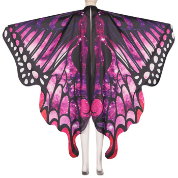 halloween non-stretch gradient color butterfly cloak(165*135cm)