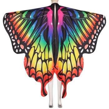 halloween non-stretch multicolor butterfly cloak(165*135cm)