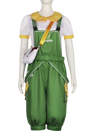 plus size non-stretch game character costumes(with hair hoop&glasses&bag&socks)