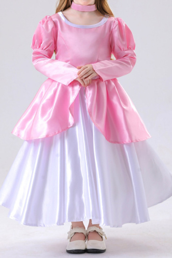 non-stretch halloween child princess costumes(with hair hoop&neck ring)