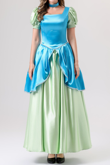 plus size non-stretch halloween princess costumes(with hair hoop&neck ring)