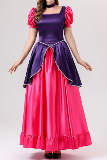 halloween plus size non-stretch princess costumes(with neck ring)