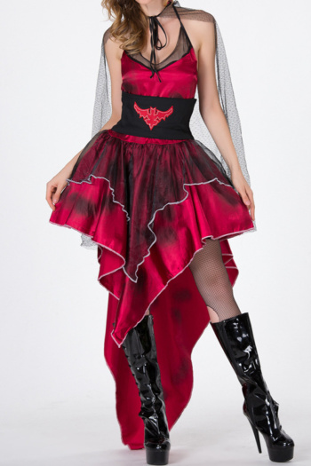 halloween slight stretch vampire costumes(with cloak&waistband)