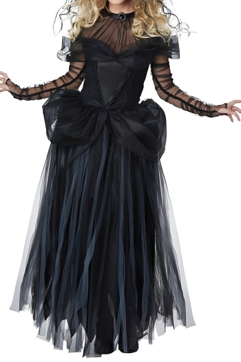halloween non-stretch vampire bride costumes