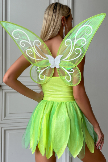 sexy slight stretch butterfly wings jungle fairy cosplay costume with thong