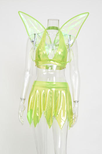 sexy slight stretch butterfly wings cosplay jungle elf costume