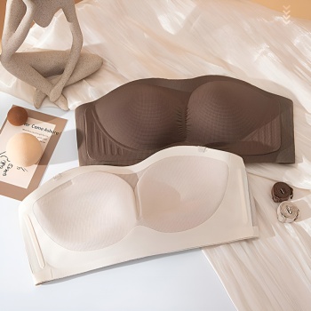 sexy slight stretch solid color4 colors traceless padded bras(size run small)