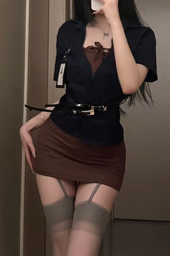 sexy slight stretch ol costumes(with belt&thong,no stockings)