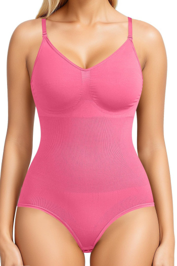 stylish plus size high stretch 8 colors tummy control shapewear bodysuit