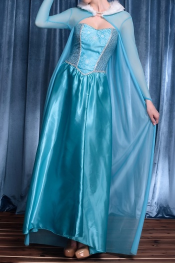 sexy plus size non-stretch cinderella costumes(with cloak)