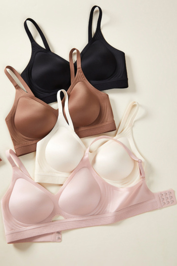 sexy slight stretch 4 colors solid color cutout padded bras(size run small)