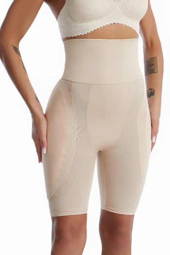 sexy plus size slight stretch belly tightening waist shaping shorts