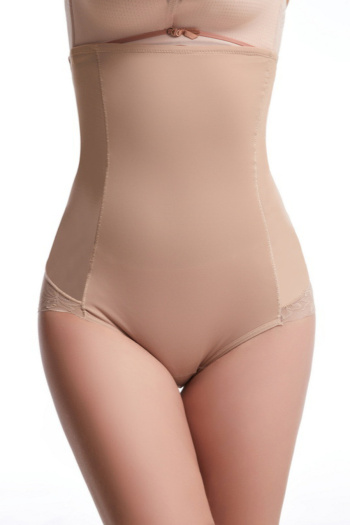 sexy plus size slight stretch high-waist tightening shaping panties