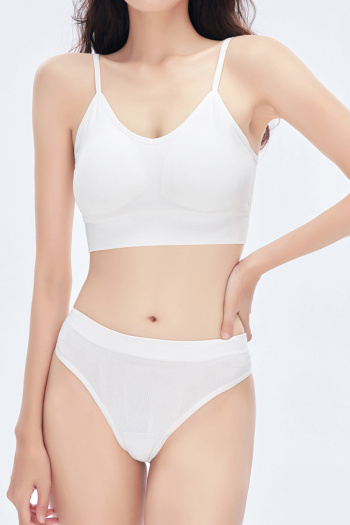 sexy slight stretch 15 colors solid color padded bras sets size run small