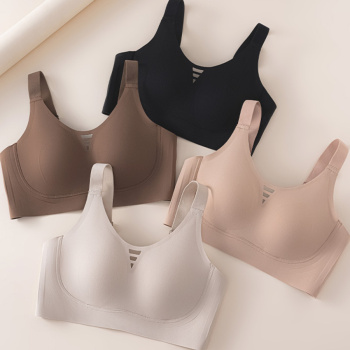 sexy slight stretch 4 colors solid color traceless padded bras(size run small)