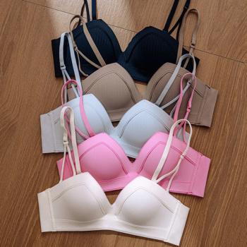 sexy slight stretch 5 colors traceless breathable padded bras(size run small)