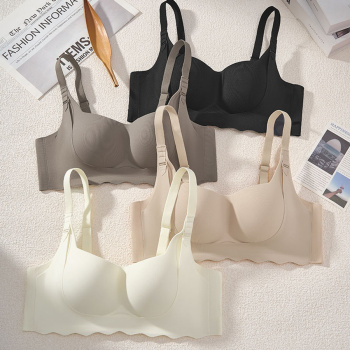 sexy stretch 4 colors solid color traceless gather padded bras(size run small)