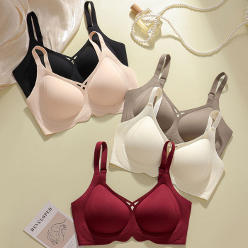 sexy plus size slight stretch 5 colors solid color padded bras(asia size)