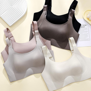 sexy plus size slight stretch solid color padded bras(size run small)