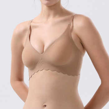 sexy slight stretch 4 colors solid color traceless padded bras