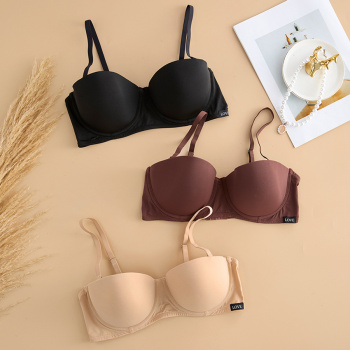 sexy slight stretch thin breathable removable straps underwire push-up bra