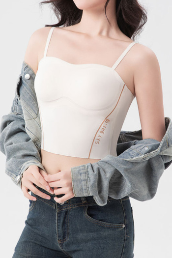 sexy slight stretch 4 colors contrast color traceless padded bras(size run small)