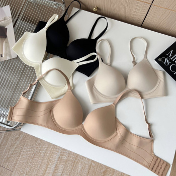 sexy slight stretch 4 colors breathable solid color padded bras(size run small)