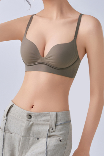 sexy slight stretch gather traceless padded bras(asia size)