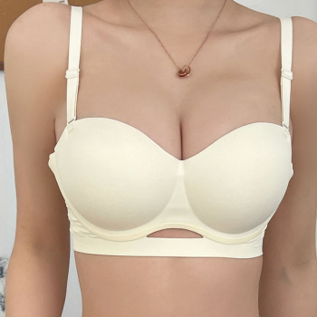 sexy slight stretch 4 colors gather detachable strap padded bras(asia size)
