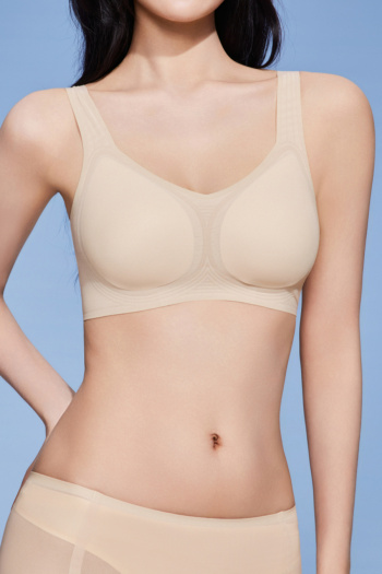 sexy plus size high stretch thin breathable lifting and gathering no trace bra