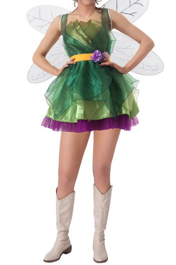 sexy non-stretch stage pixie costumes(with belt&wing)