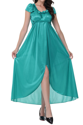 sexy slight stretch solid color statue of liberty costumes(with hair hoop)