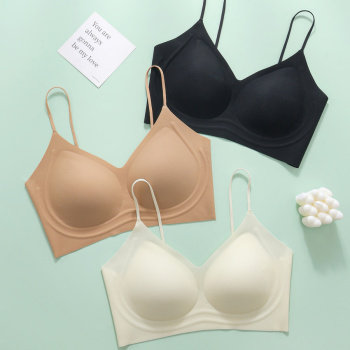 sexy slight stretch 3 colors breathable traceless padded bras(asia size)
