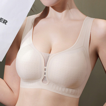 plus size slight stretch 5 colors breathable padded bras(asia size)