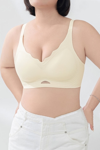 sexy plus size slight stretch 4 colors gather padded bras(asia size)