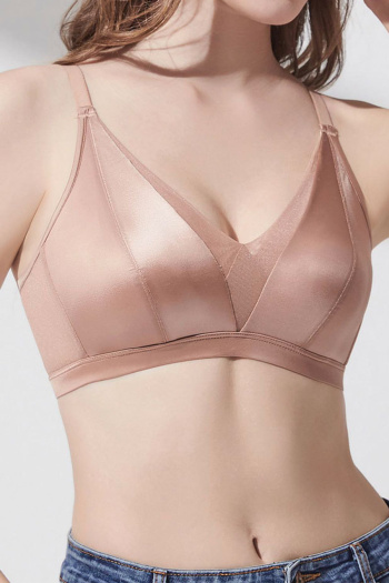 sexy plus size slight stretch 6 colors v-neck padded bras(size run small)