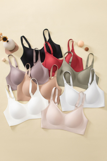 plus size slight stretch traceless padded bras(aisa size)