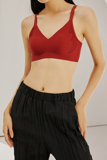 sexy slight stretch breathable lace traceless padded bras(asia size)