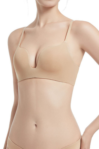 sexy slight stretch 6 colors gather traceless padded bras