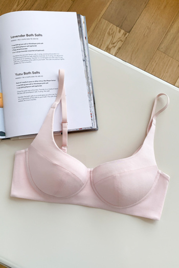 sexy slight stretch 6 colors solid color gather padded bras(no underwire)