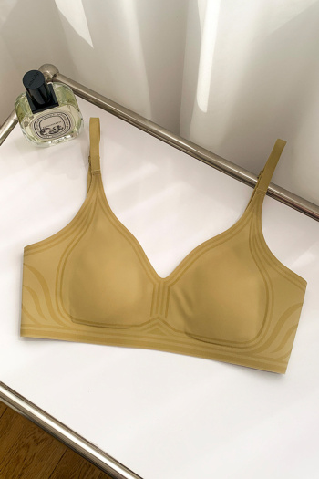 sexy slight stretch 4 colors solid color traceless soft padded bras