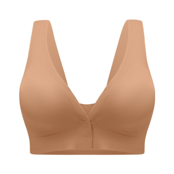 sexy slight stretch solid color no trace comfort breathable thin bra