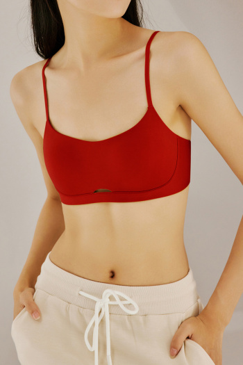 slight stretch 6 colors solid color soft traceless padded bras(size run small)
